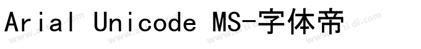 Arial Unicode MS字体转换